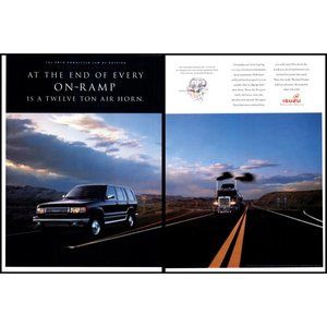1994 Isuzu Trooper 4x4 SUV 2 Page Vintage Print Ad 18 Wheeler Air Horn Wall Art